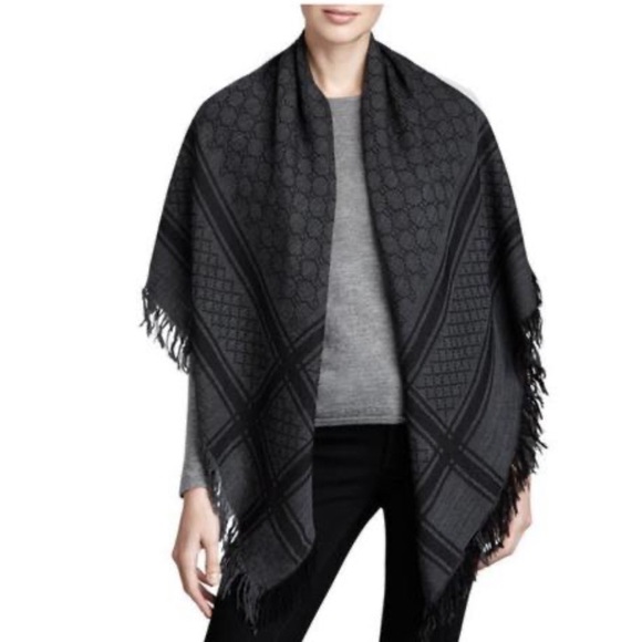 Gucci grey scialle servee scarf - Picture 4 of 13